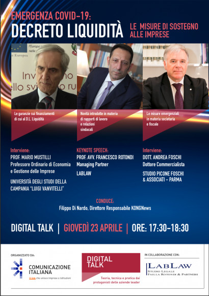 Digital Talk: Decreto Liquidità